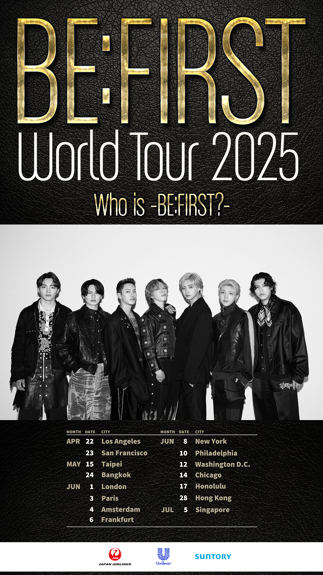 BE:FIRST - Who is BE:FIRST? Tour Poster 2025